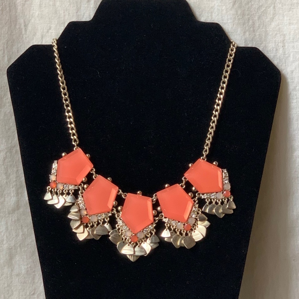 LOFT Boho necklace in salmon pink